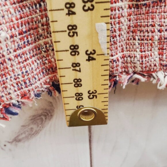 Banana Republic Dress 2P Womens Tweed Multicolor Short Sleeve Knee Length - Picture 8 of 10